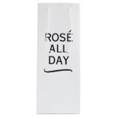 Rosé de hele dag klasse cadeautas voor wijnflessen (Voorkant)