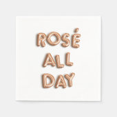 Rosé de hele dag servet (Voorkant)