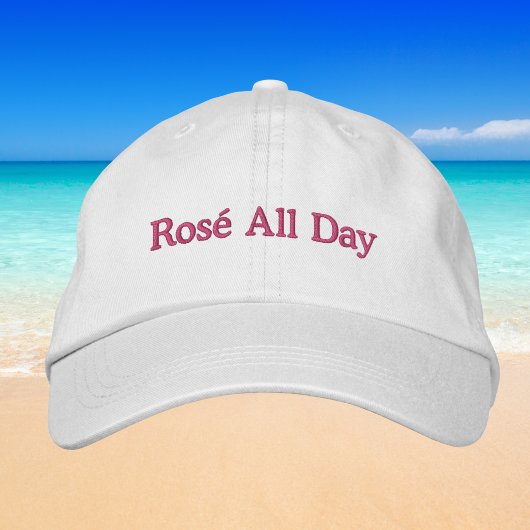 Rosé de hele dag / Voorlijke wijn baseballpet Geborduurde Pet