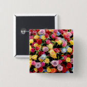 Rose des Gefühls Vierkante Button 5,1 Cm (Voorkant /achterkant)