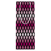 Rose Diamond Ombre Monogram Wijn Cadeautas (Achterkant)