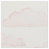 Rose Dreamtime Waterverf Wolken Stof (Close Up)