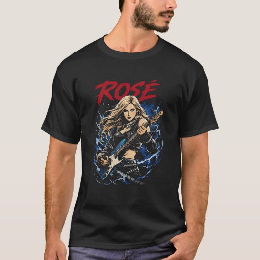 ROSÉ – Electric Rockstar Illustration T-shirt (Voorkant)