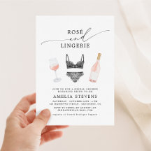 Rosé en lingerie bruidsfeest