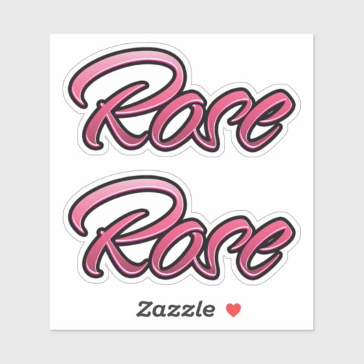 Rose faded pink Aufkleber Sticker Stickerset (Vel)