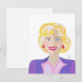 Rose Flat Thank You Card Bedankkaart (Voorkant / Achterkant)