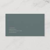 Rose Floral and Twilight Forest Mountain Landscape Visitekaartje (Achterkant)