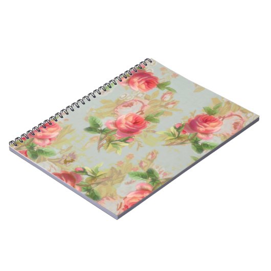 Rose Floral Notebook Notitieboek (Linkerzijde)