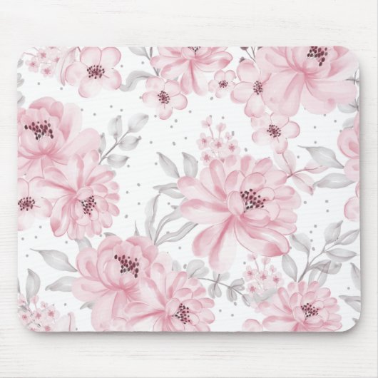Rose flower pattern muismat (Voorkant)