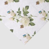 Rose Flower with Butterfly Pattern Tissuepapier (Detail)