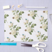 Rose Flower with Butterfly Pattern Tissuepapier (Craft)