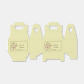 Rose Frame –  Celestial Yellow Wedding Bedankdoosjes (Uitgevouwen)