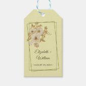 Rose Frame – Celestial Yellow Wedding Cadeaulabel (Voorkant)