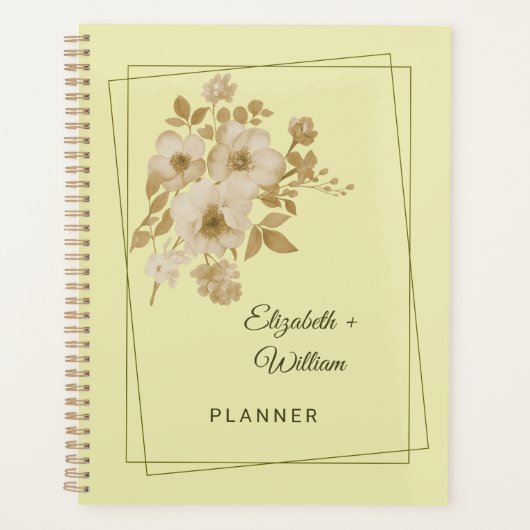 Rose Frame – Celestial Yellow Wedding Planner (Voorkant)