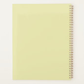 Rose Frame – Hemels Geel Bruiloft Planner (Achterkant)