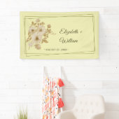 Rose Frame – Hemelsgele Trouw Spandoek (Insitu)