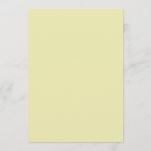 Rose Frame – Monogram Celestial Yellow Wedding Menu (Achterkant)