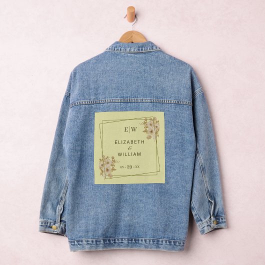 Rose Frame – Monogram Hemels Geel Bruiloft Denim Jacket (Hangar)