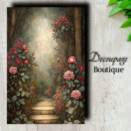 Rose gaat verder dan decoupage tissuepapier