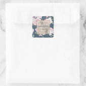 Rose Garden Blauw | Persoonlijke Sticker (Tas)