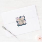 Rose Garden Blauw | Persoonlijke Sticker (Envelop)