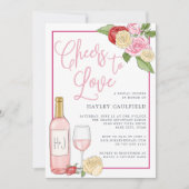 Rosé Garden | Bridal Shower-uitnodiging Kaart (Voorkant)