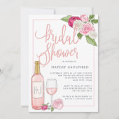 Rosé Garden | Bridal Shower-uitnodiging Kaart (Voorkant)