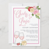 Rosé Garden | Bridal Shower-uitnodiging Kaart (Voorkant)