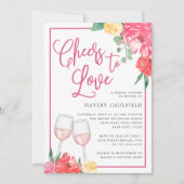 Rosé Garden | Bridal Shower-uitnodiging Kaart (Voorkant)