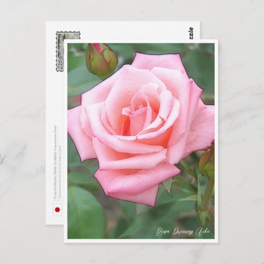 Rose Garden Briefkaart (Voorkant / Achterkant)