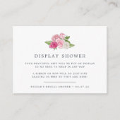 Rosé Garden Display Shower Kaart (Voorkant)