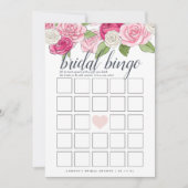 Rosé Garden Double Sided Vrijgezellenfeest Game Kaart (Voorkant)