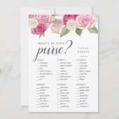 Rosé Garden Double Sided Vrijgezellenfeest Game Kaart (Achterkant)