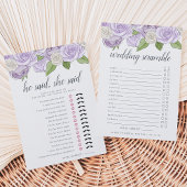 Rosé Garden Double Sided Vrijgezellenfeest Game Kaart