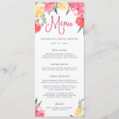 Rosé Garden | Menu Vrijgezellenfeest (Voorkant)