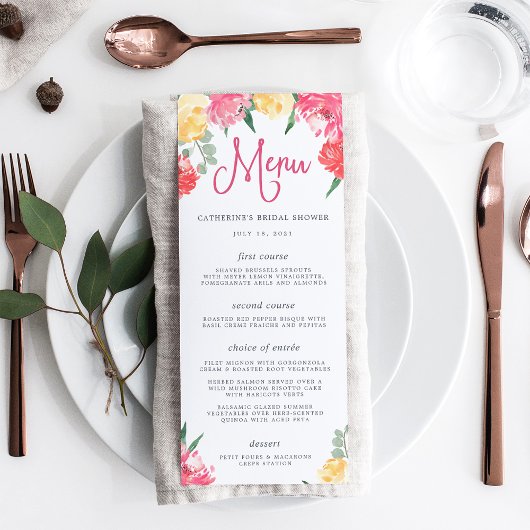 Rosé Garden | Menu Vrijgezellenfeest