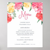Rosé Garden Menuboard Poster (Voorkant)