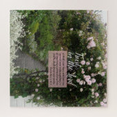 Rose Garden Path Inspirational Acrylic Print Legpuzzel (Horizontaal)