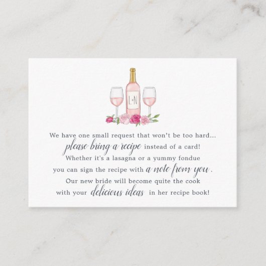 Rosé Garden Recipe Request Kaart (Voorkant)