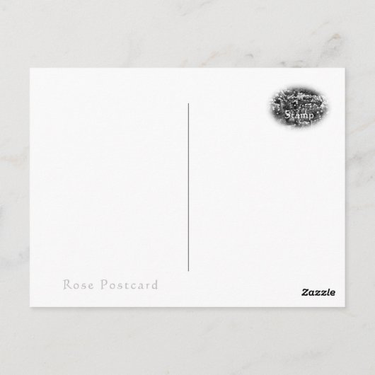 Rose Garden Scenery Briefkaart (Achterkant)