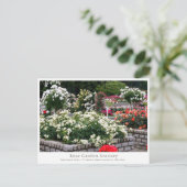 Rose Garden Scenery Briefkaart (Staand voorkant)