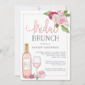 Rosé Garden | Uitnodiging van Bridal Brunch (Voorkant)