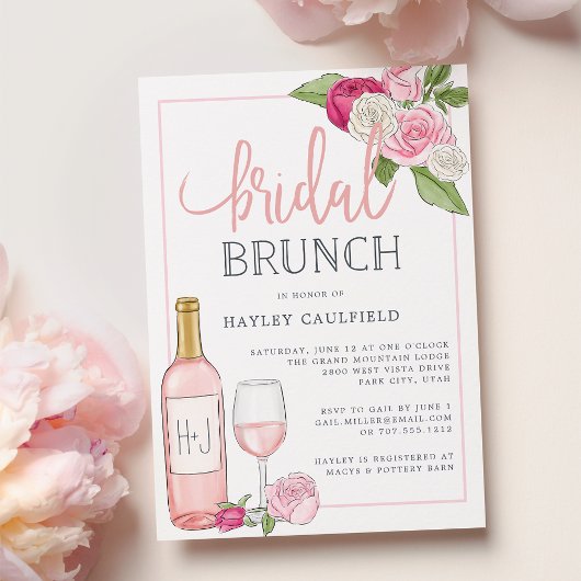 Rosé Garden | Uitnodiging van Bridal Brunch