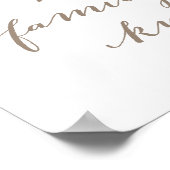 Rose Garden Wedding Sign | Pick A Seat, Not A Side Poster (Hoek)