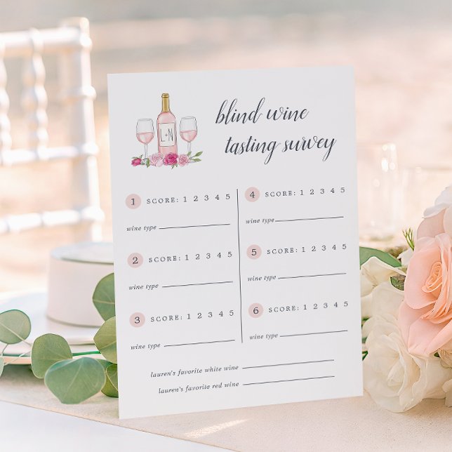 Rosé Garden | Wijnproeverij Scorekaart (Creator heeft geüpload)