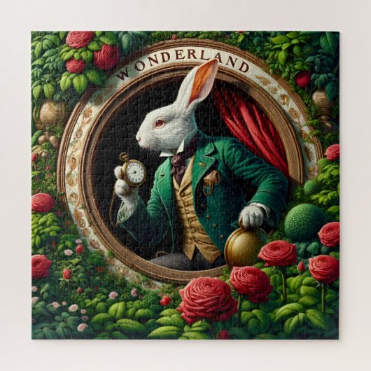 Rose Gate Timekeeper Rabbit Legpuzzel (Verticaal)