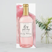 Rosé Girls Day Bachelorette Kaart (Staand voorkant)