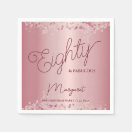 Rose Gold 80th Birthday Party  Servet