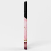 Rose Gold Agate Glitter Monogram Case-Mate iPhone Case (Achterkant/rechts)