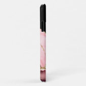 Rose Gold Agate Glitter Monogram Case-Mate iPhone Case (Achterkant/rechts)